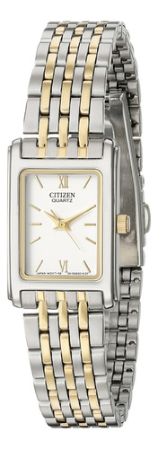 Citizen Reloj De Cuarzo Para Mujer, Acero Inoxidable, Clsico