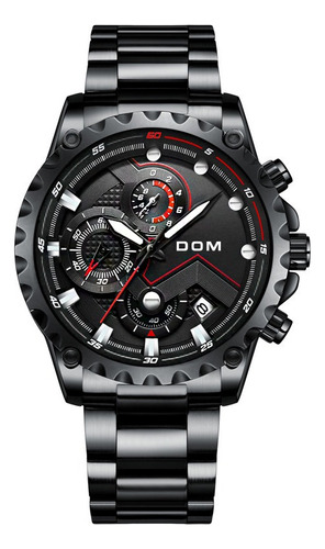 Reloj Dom Luxury Quartz, Moderno Y Elegante, Para Hombre