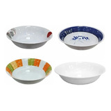 Bowl Plato Hondo De Melamina 20cmx5cm X12 Unidades