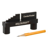 Milescraft Centerfinder Regla Guia Centrador Milimetrico Color Negro