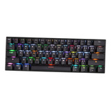 Modos Mecánicos De Teclado Black.outemu Con Cable Azul Rgb