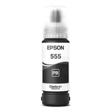 Tinta Original Epson T555 Pb Negra Base Agua Dye L8160 L8180