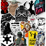 Pack X15 Stickers Star Wars Para Termo, Mate, Compu, Stanley