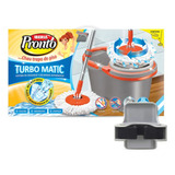 Balde Centrifugo Iberia Pronto Turbo Matic Tambor Extraible+mopa Microfibra Incluida !