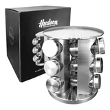 Especiero Giratorio 12 Frascos Hudson Acero Inoxidable Bz3