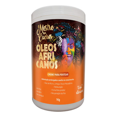 Creme De Pentear Mestre Dos Cachos Óleos Africanos 1kg | Parcelamento sem juros