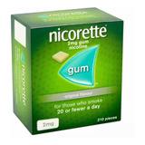 Nicorette Gum 210 Chicles Sabor Clasico Original 2 Mg
