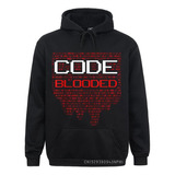 Sudadera Con Capucha Code Blooded, Camiseta De Programador D