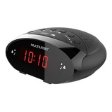 Rádio Relógio Multilaser Digital Led 3w Rms Fm