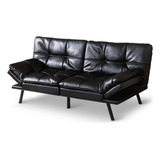 Opoiar Sf-bk726 Sofa, 71 X 33 X 31.5 Pulgadas, Cuero Negro