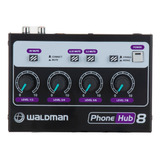 Amplificador De Fone 8 Canais Waldman Ph8 Phonehub8