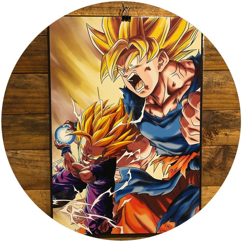 Cuadro Poster Goku Gohan, Supersayin, Dragon Ball Z, Dbz