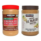 1 Crema De Cacahuate + 1 Crema De Nueces Mixtas Kirkland