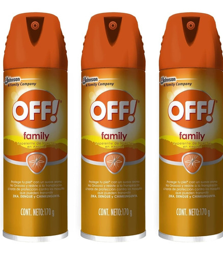 Off! Family Repelente De Insectos 170g X 3pz