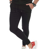 Pantalones Joggers Hombre Chupin Gabardina Elastizada 