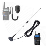 Antena Nagoya Externa T106 Rádio Baofeng+ Ptt Mike Uv5r Uv16