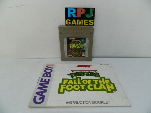 Turtles Fall Of The Foot Clan Original Game Boy Gb Gbc Gba