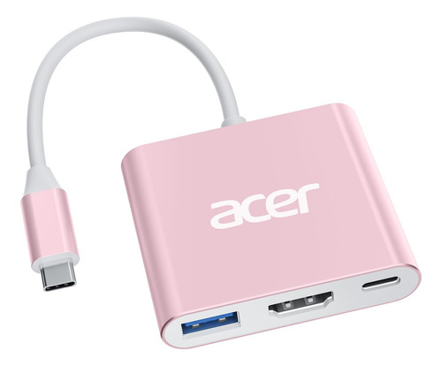 Acer Adaptador Multipuerto Usb C A Hdmi, Concentrador Usb C 