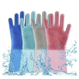 Guantes Magico De Silicona Para Lavar Loza Pack X5