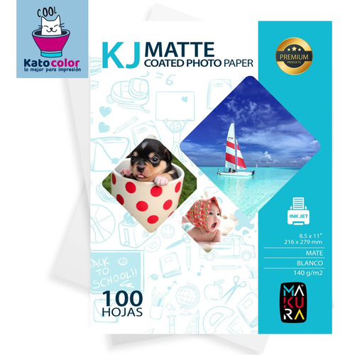 Papel Fotográfico Mate Doble Cara 140gr Carta 100 Hojas Yoyo