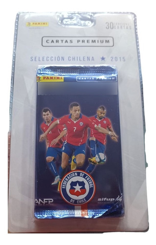 Blister Cartas Premium 5 Sobres Selección Chilena 2015