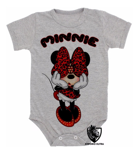 Body Bebê Baby Roupa Nenê Minnie Mouse Tope Mickey Feminina 