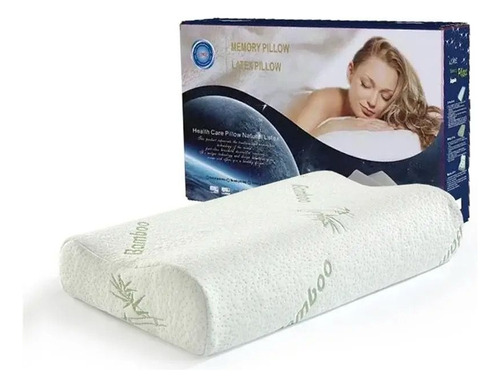 Almohada Ortopédica Cervical  Memory Foam De Bambú 