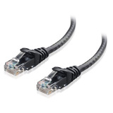Cable Ethernet Cat6 Largo Sin Enganche,negro. 15mts