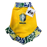 Roupinha Pet Fantasia Seleção Brasileira Logo Cbf N°4