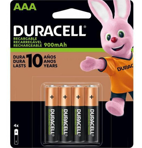 Pilha Recarregável Aaa 900-mah (cartela C/4 Pilhas)