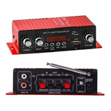 Amplificador Potencia Usb Bluetooth Aux Med/bass 2x20w 12v 