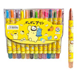 Set 12 Lapices Colores Cera Crayon Sanrio Melody 