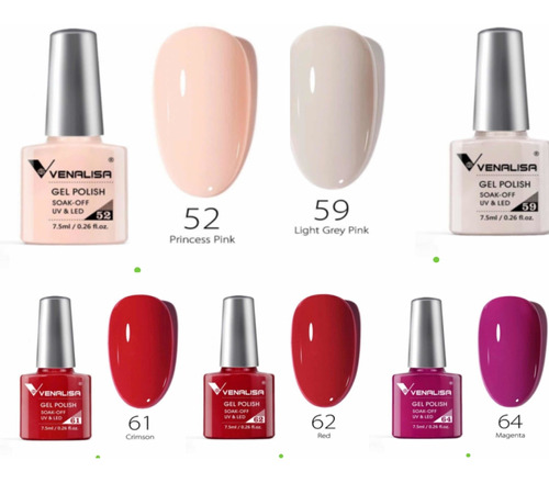 Esmalte Permanente Pack De 5 Colores