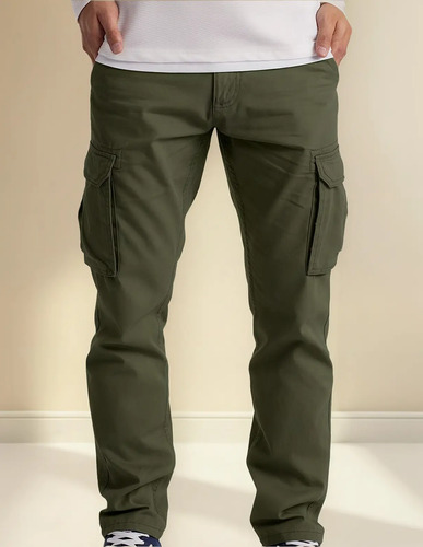 Pantalones Tipo Cargo Cómodos Para Hombre, Ropa De Trabajo,