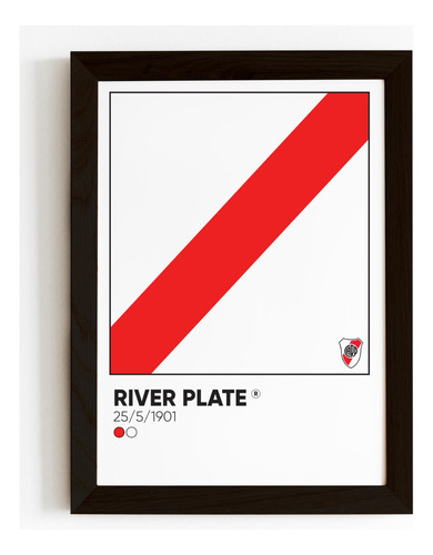 Cuadro Pantone Equipos Futbol Argentina River Boca Rac Ind