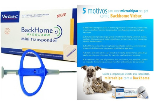 Microchip Virbac Cachorros Gatos - Caixa 10 Unidades