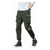 Moda Pantalón Jogger Cargo Para Hombre Casual