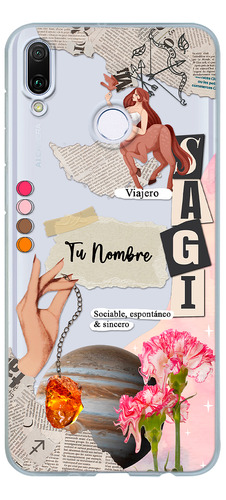 Funda Para Huawei Mujer Signo Zodiaco Sagitario Con Nombre