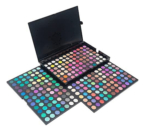 Paleta De Sombra De Ojos Brillante Mate Profesional De 3 Cap