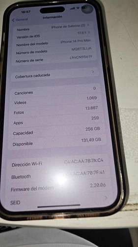 iPhone 14 Pro Max 256 Gb Excelente Estado