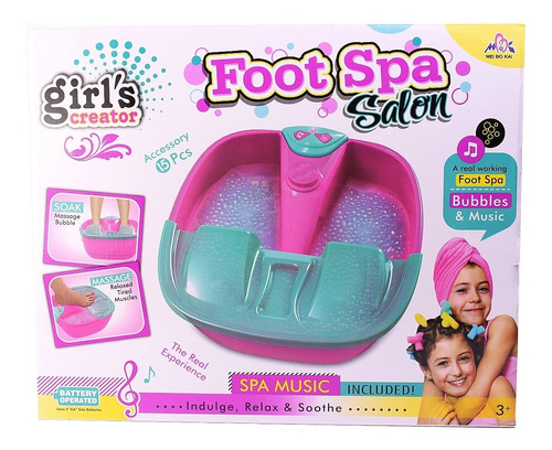 Spa De Pies Masajes Infantil Con Sonido Juego De Belleza