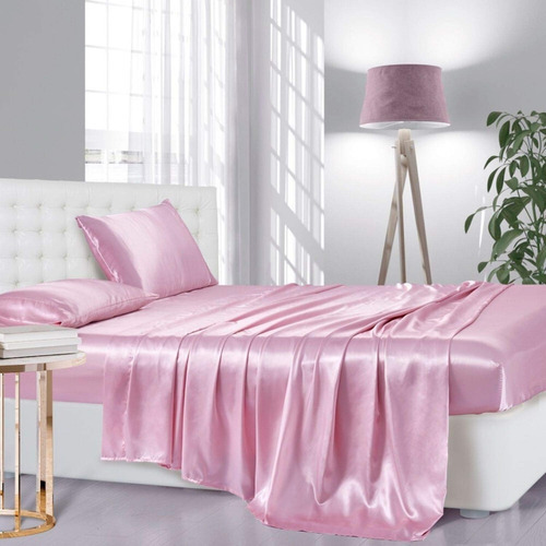 Juego De Cama Doble Satin 1800 De 4 Piezas 2024