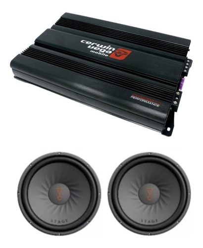 Paquete Amplificador Cerwin Vega Y 2 Subwoofers 12 Jbl