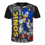 Camiseta De Sonic  Videojuegos  Gamer Niños Y Adultos