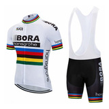 Ciclismo Jersey Bike Team Bora Campen Del Mundo 2018 Verano