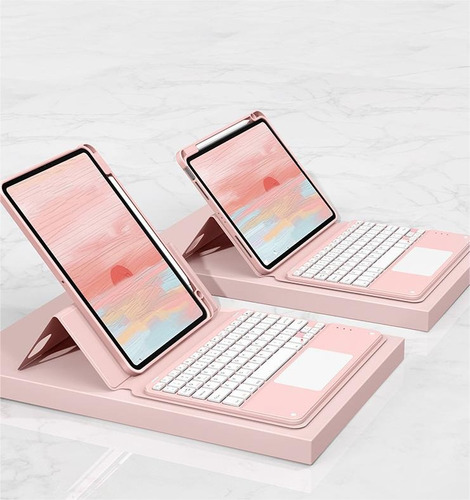 Funda Con Teclado Táctil Ñ Para iPad 10.2 9/8/7 Generación