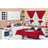 Jogo De Cozinha Minnie E Mickey C/ Cortina Kit Com 10 Peças