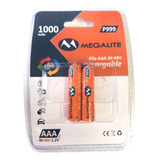 Pilas Recargables Aaa 1000mah Ni-mh 2 Unid Telefono Microfon