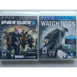 Combo Payday 2 - Watch Dogs Ps3 Físico