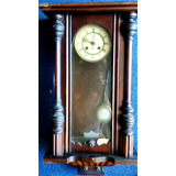 Reloj Antiguo De Pared A Cuerda Con Soneria Para Reparar 